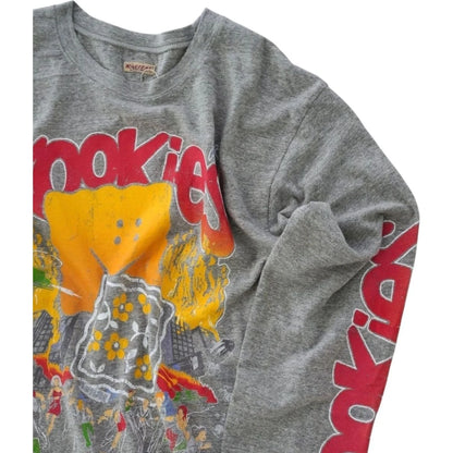 Kapital Top Tenjiku Crew Long Sleeve Tee (Buster Peckish Bowy Print)