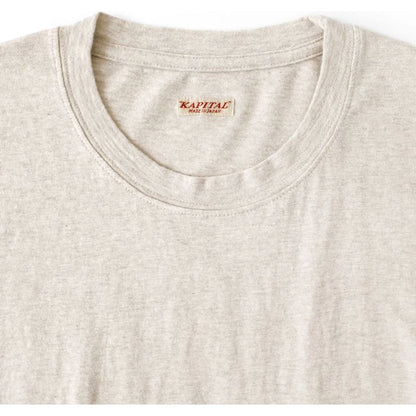 Kapital Jersey Hippie Long Sleeve T-Shirt (Striped Patchwork)