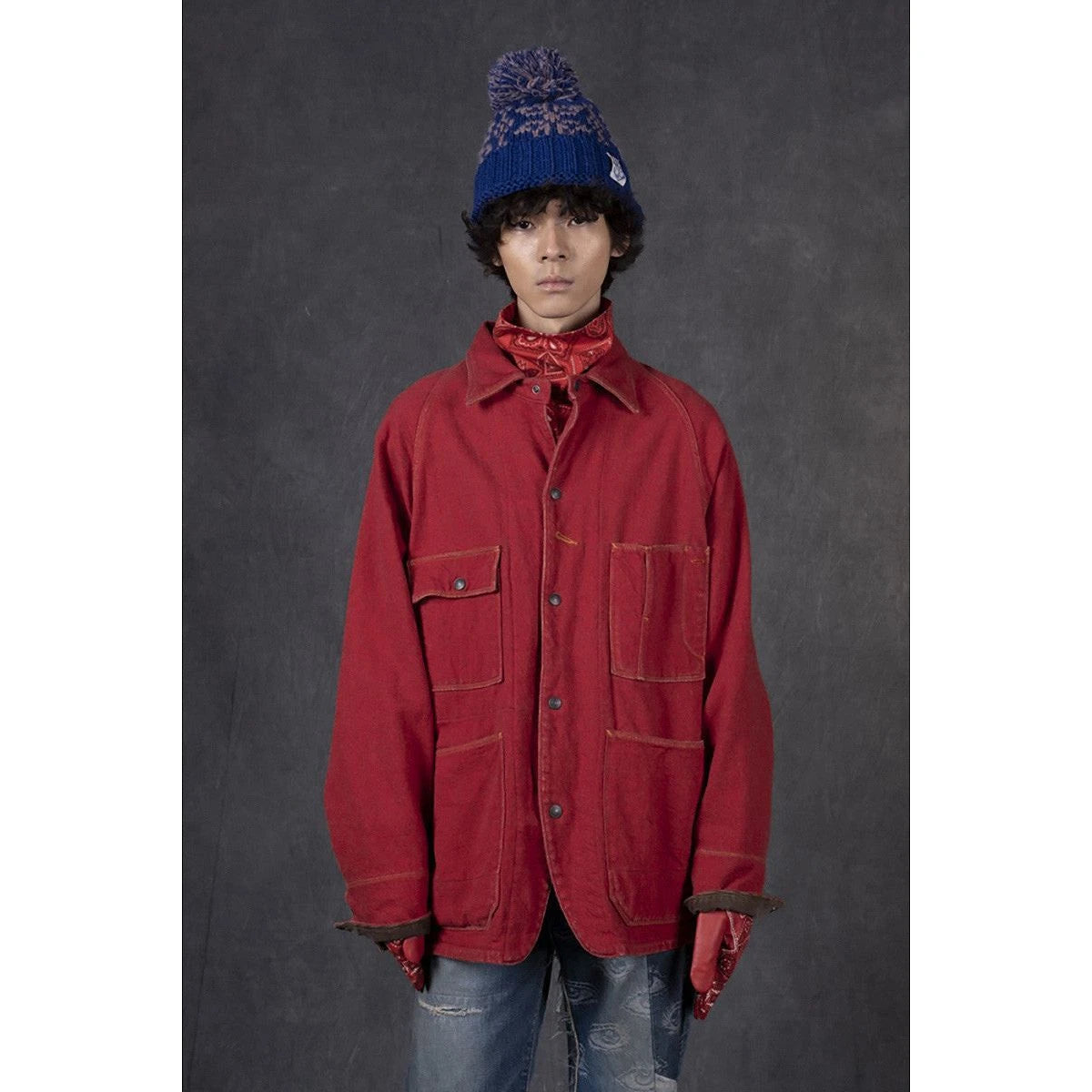 Kapital Twill Aged Wool Cactus Coverall