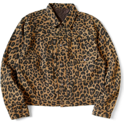 Kapital Twill Aged Wool Leopard Print 1st Jacket
