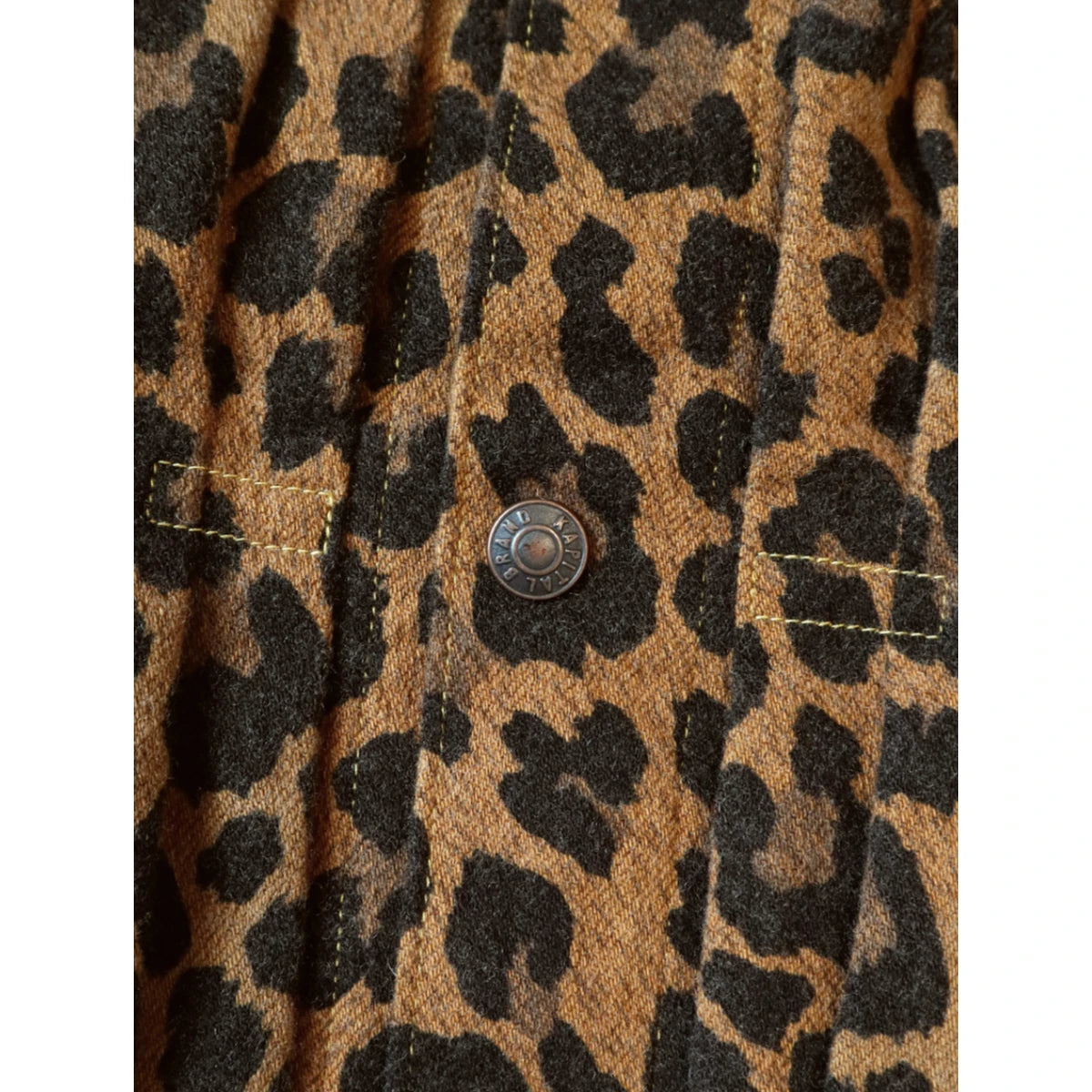 Kapital Twill Aged Wool Leopard Print 1st Jacket