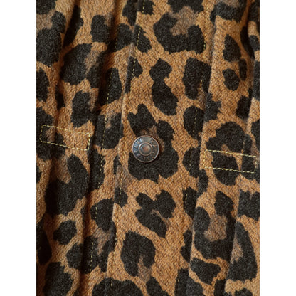Kapital Twill Aged Wool Leopard Print 1st Jacket