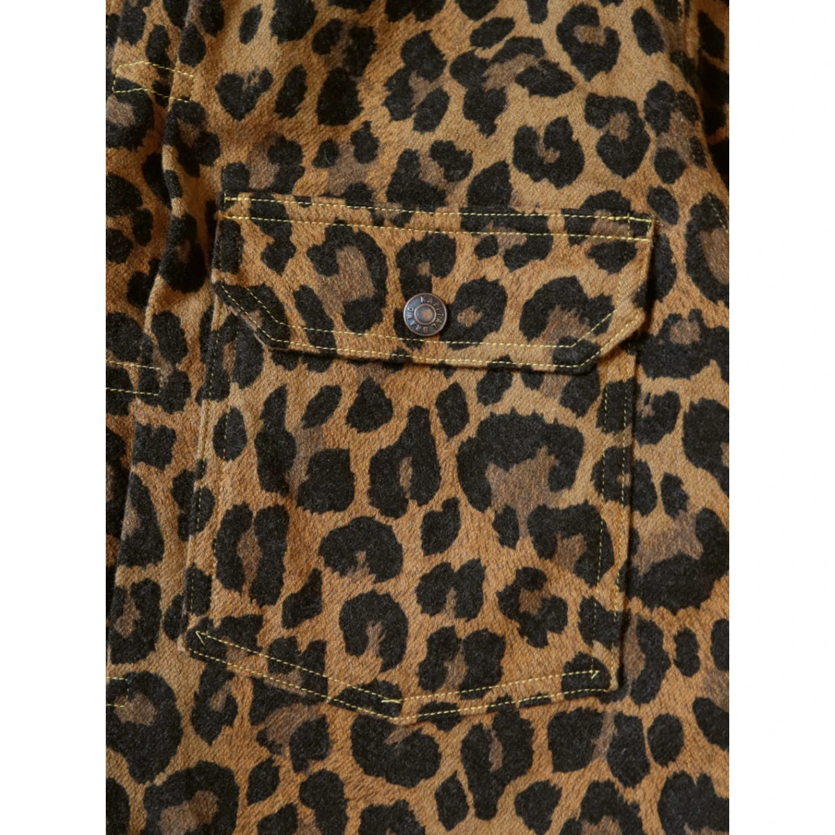 Kapital Twill Aged Wool Leopard Print 1st Jacket