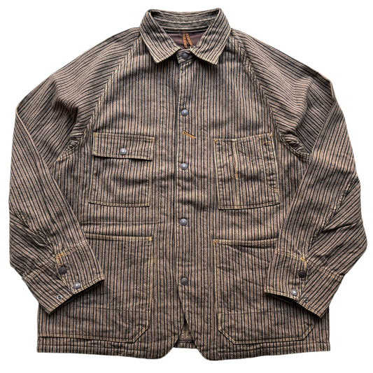 Kapital Twill Aged Wool Stripe Cactus Coverall