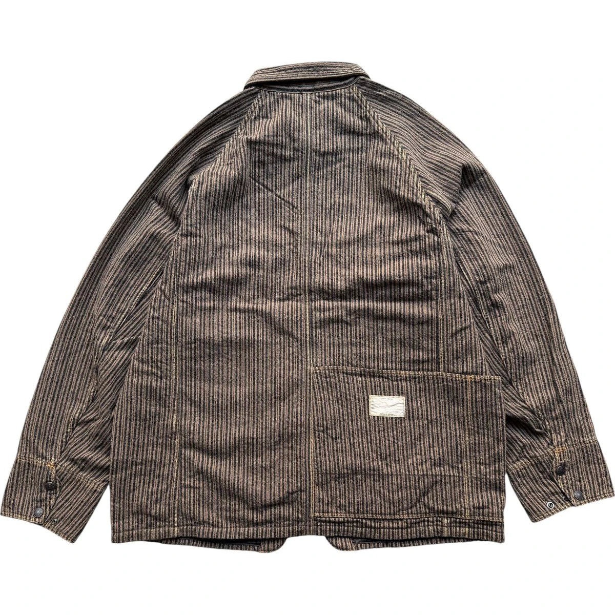 Kapital Twill Aged Wool Stripe Cactus Coverall
