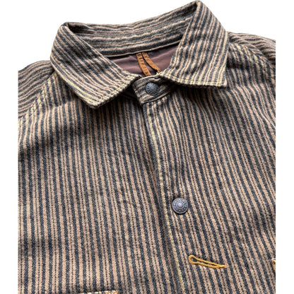 Kapital Twill Aged Wool Stripe Cactus Coverall