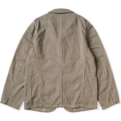 Kapital Twill Aged Wool Stripe Hospital Jacket