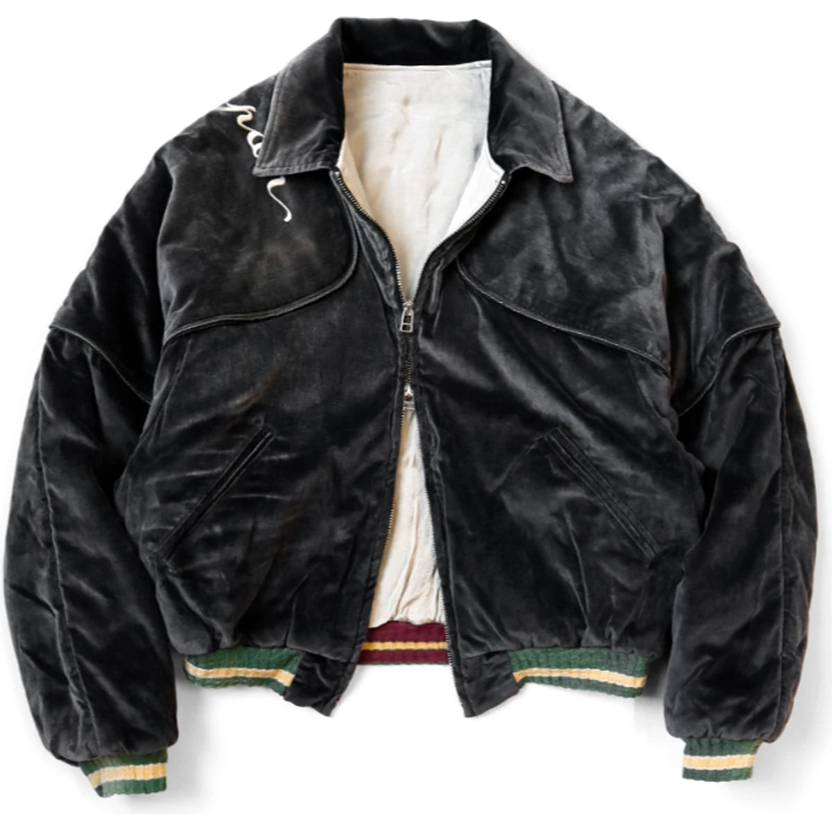Kapital Velvet Siamese Bomber Drizzler Jacket