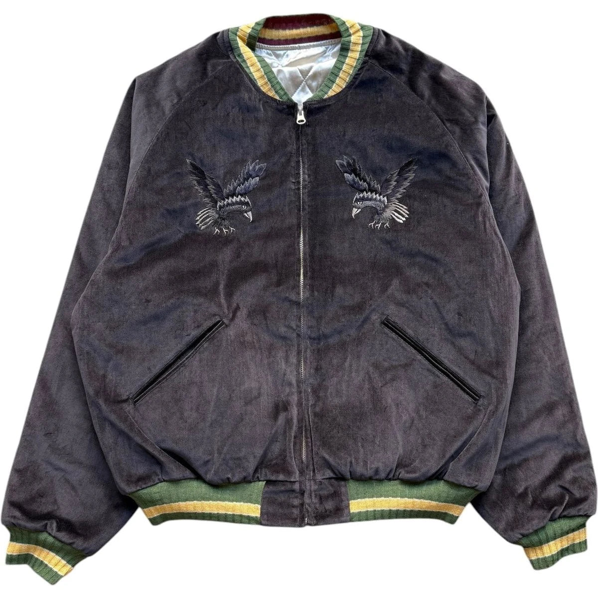 Kapital Velvet Souvenir Jacket (Crow and Skull)