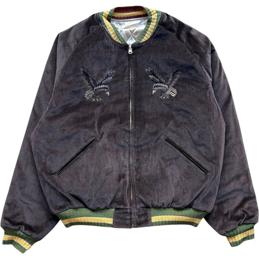 Kapital Velvet Souvenir Jacket (Crow and Skull)