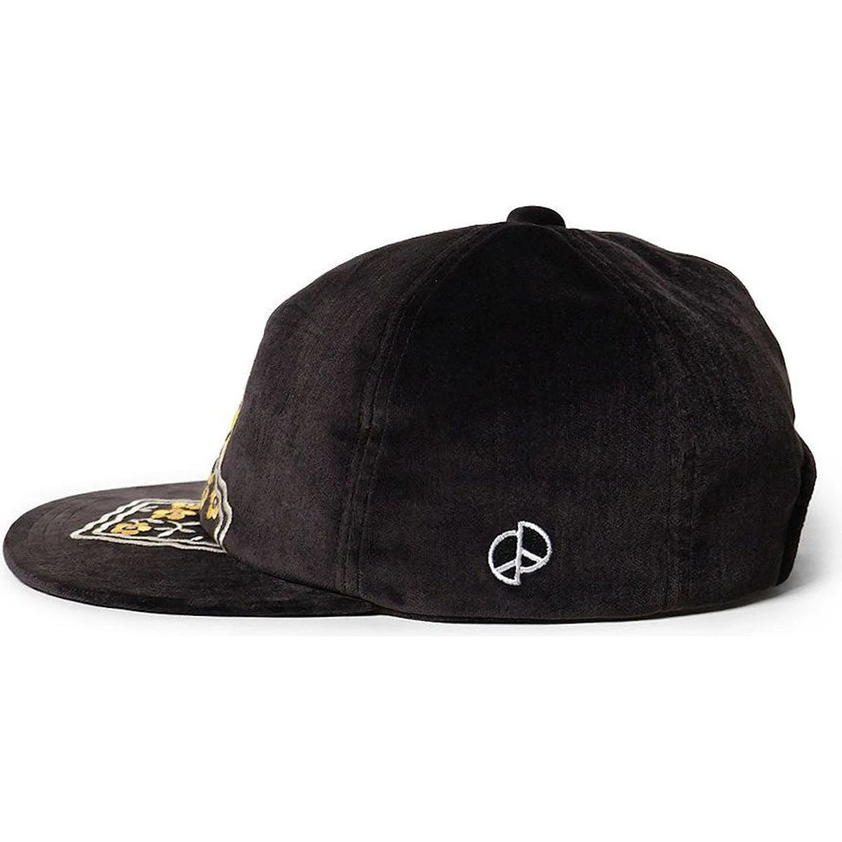 Kapital Velveteen Baseball Cap (Peckish Rainbowy Embroidery)