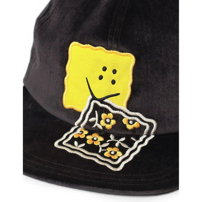 Kapital Velveteen Baseball Cap (Peckish Rainbowy Embroidery)