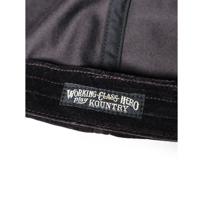 Kapital Velveteen Baseball Cap (Peckish Rainbowy Embroidery)