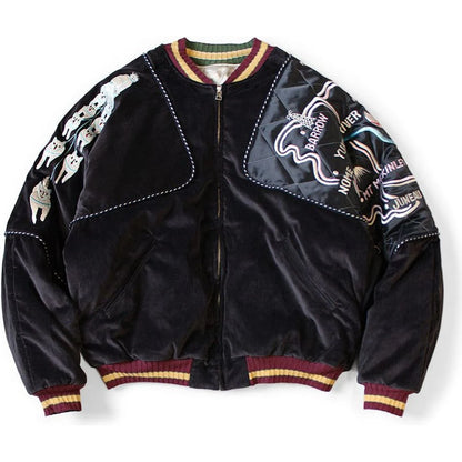 Kapital Velveteen Sham Siamese Bomber Jacket (Yukon)