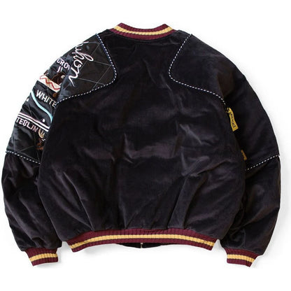 Kapital Velveteen Sham Siamese Bomber Jacket (Yukon)