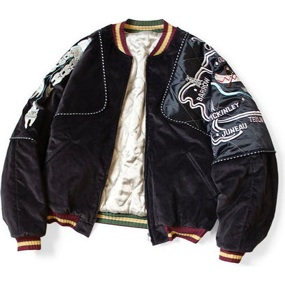 Kapital Velveteen Sham Siamese Bomber Jacket (Yukon)