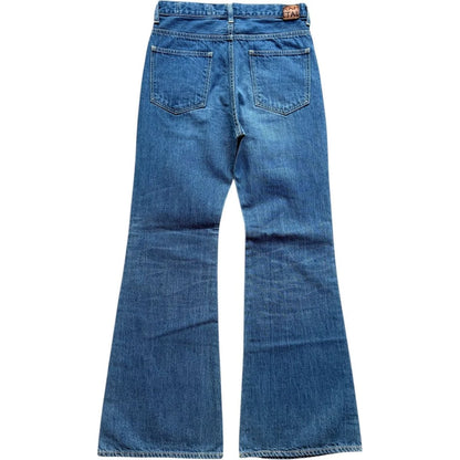 Kapital Vintage Washed Denim Flare Pants (Archive)