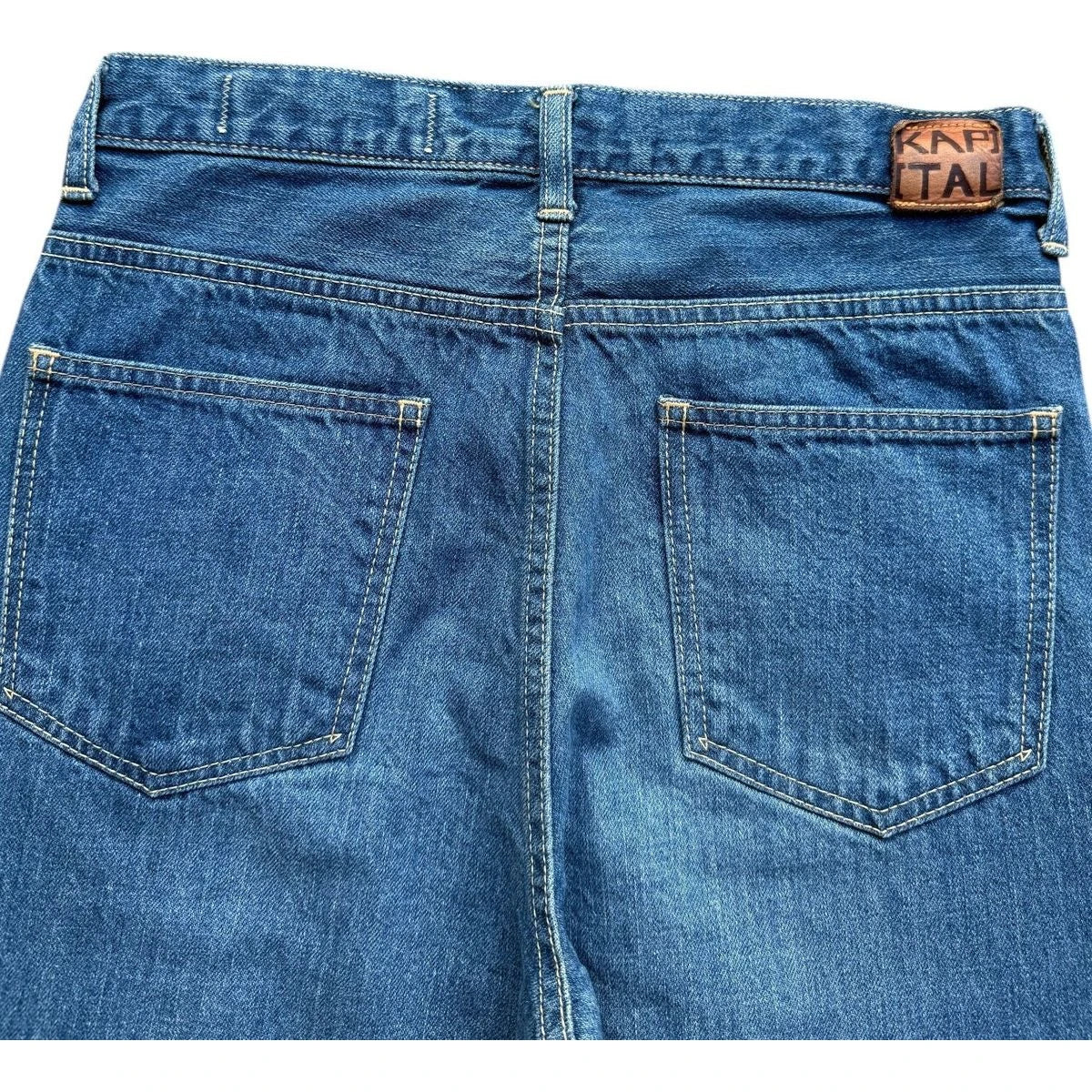 Kapital Vintage Washed Denim Flare Pants (Archive)
