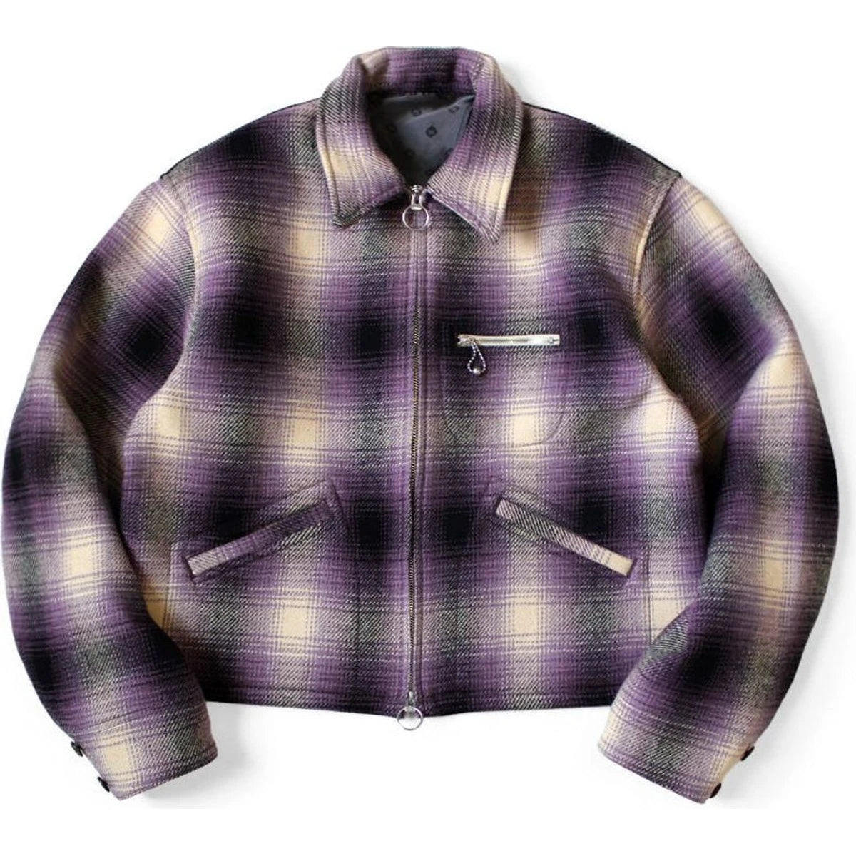 Kapital Vintage Wool Shadow Check Hunting Drizzler Jacket