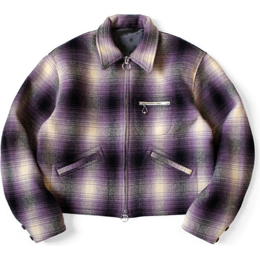 Kapital Vintage Wool Shadow Check Hunting Drizzler Jacket