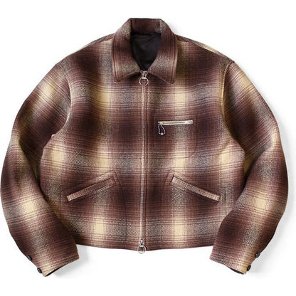 Kapital Vintage Wool Shadow Check Hunting Drizzler Jacket