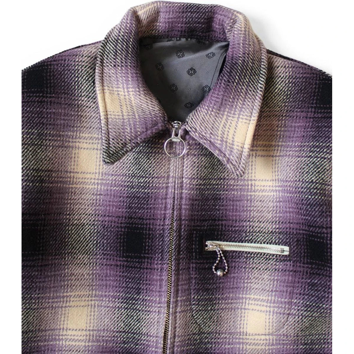 Kapital Vintage Wool Shadow Check Hunting Drizzler Jacket