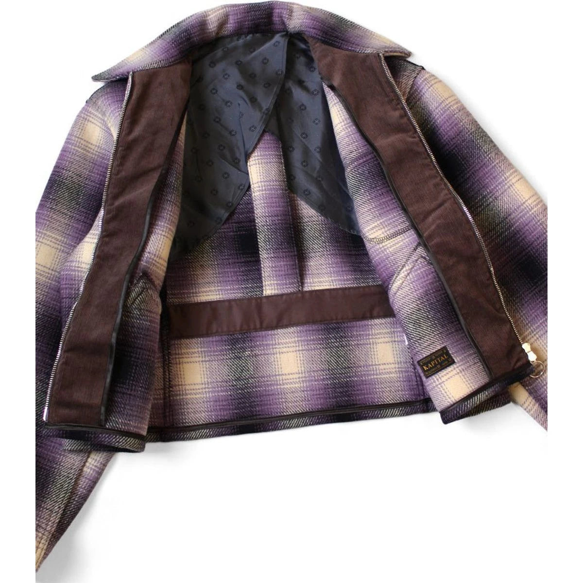Kapital Vintage Wool Shadow Check Hunting Drizzler Jacket