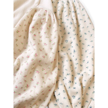 Kapital Waffle Jersey Floral Pt 2TONE Bouffant Sleeve Sweatshirt