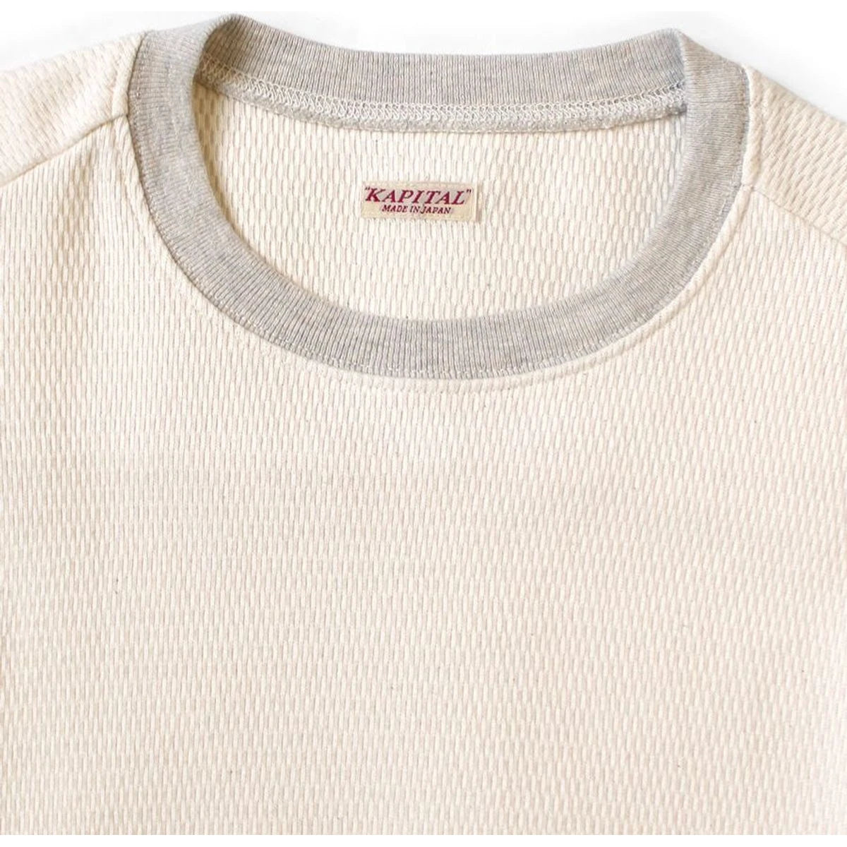 Kapital Waffle Jersey Floral Pt 2TONE Bouffant Sleeve Sweatshirt