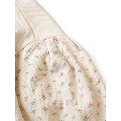 Kapital Waffle Jersey Floral Pt 2TONE Bouffant Sleeve Sweatshirt