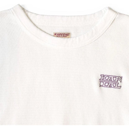 Kapital Waffle Jersey Long Sleeve T-Shirt (Kapital Embroidery)