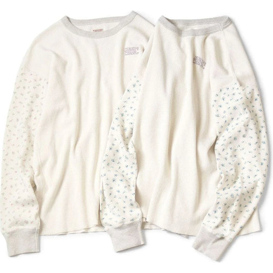 Kapital Waffle Jersey Small Flowers Pt 2TONE Long T (Kapital Embroidery)