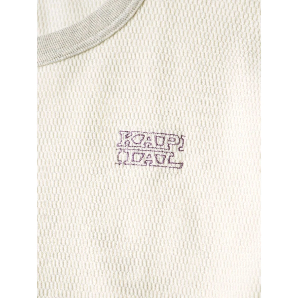 Kapital Waffle Jersey Small Flowers Pt 2TONE Long T (Kapital Embroidery)