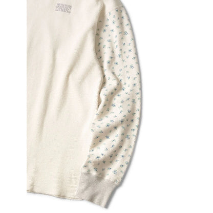 Kapital Waffle Jersey Small Flowers Pt 2TONE Long T (Kapital Embroidery)