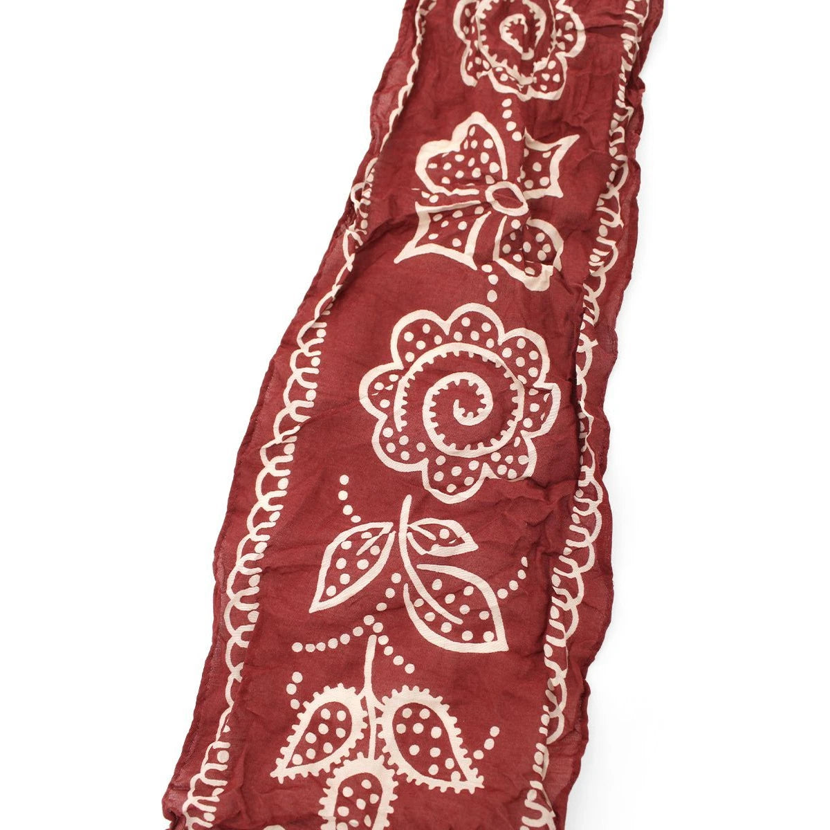 Kapital Washed Silk Moga Scarf (Escargot Flower)