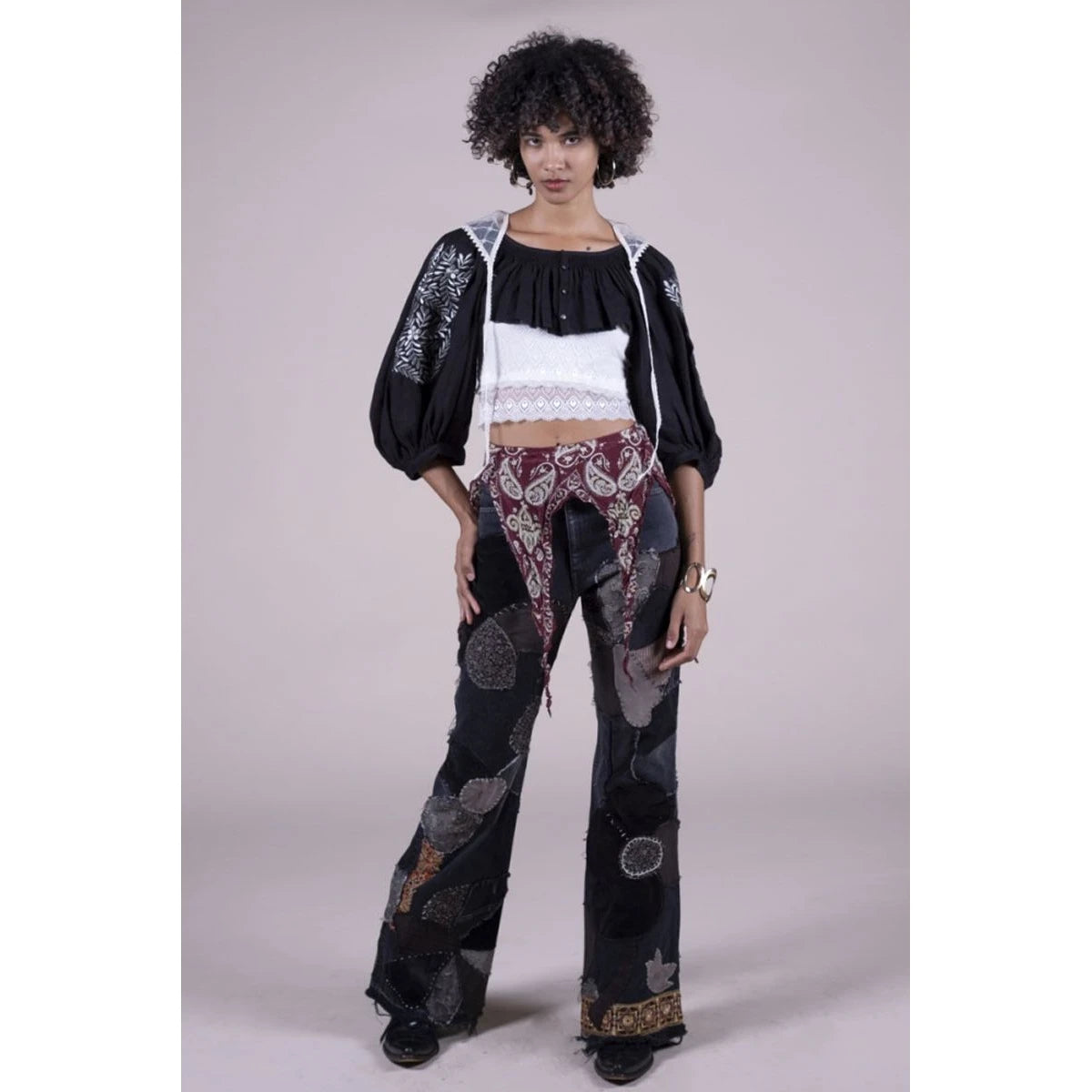 Kapital Washed Silk Dickey Belt (Sambo Paisley)