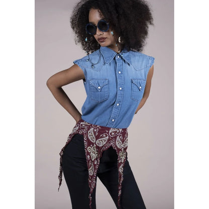 Kapital Washed Silk Dickey Belt (Sambo Paisley)