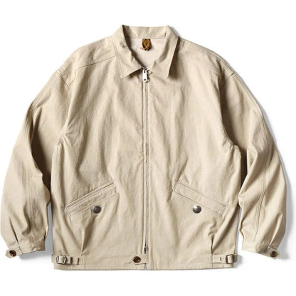 Kapital Water-Repellent Light Canvas Zip Up Kayak Paw-Paw Blouson