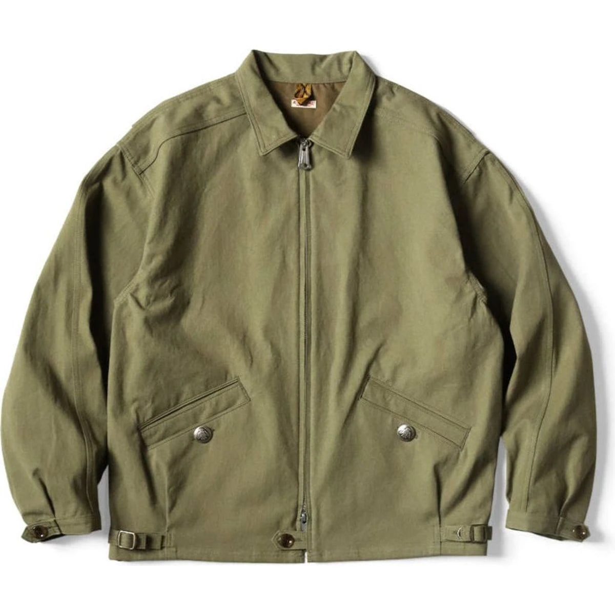 Kapital Water-Repellent Light Canvas Zip Up Kayak Paw-Paw Blouson