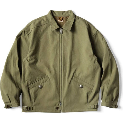 Kapital Water-Repellent Light Canvas Zip Up Kayak Paw-Paw Blouson