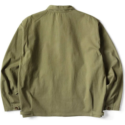 Kapital Water-Repellent Light Canvas Zip Up Kayak Paw-Paw Blouson