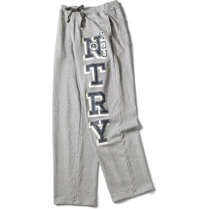 Kapital Wide Leg Fleece Sweatpants (N.TRY Print)