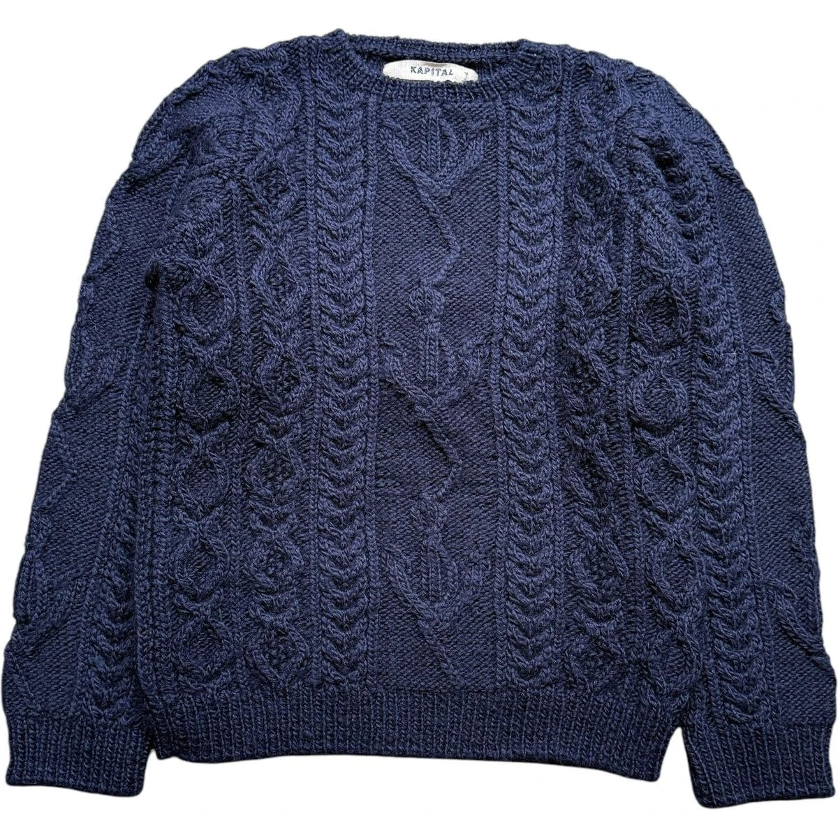 Kapital Wool Cable Knit Sweatshirt