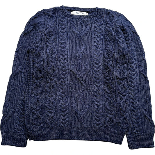 Kapital Wool Cable Knit Sweatshirt