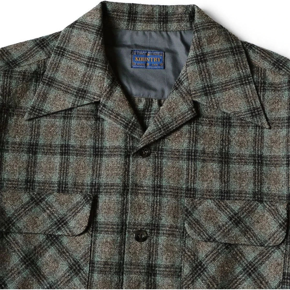 Kapital Wool Check Friend Pocket Board Shirt