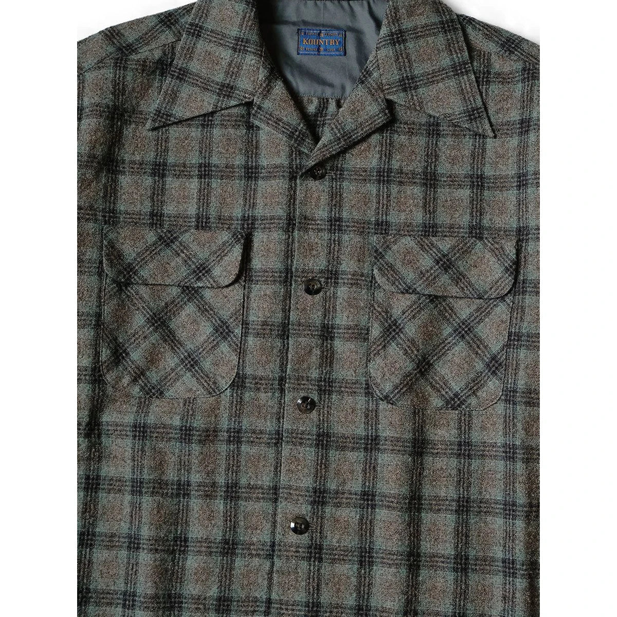 Kapital Wool Check Friend Pocket Board Shirt