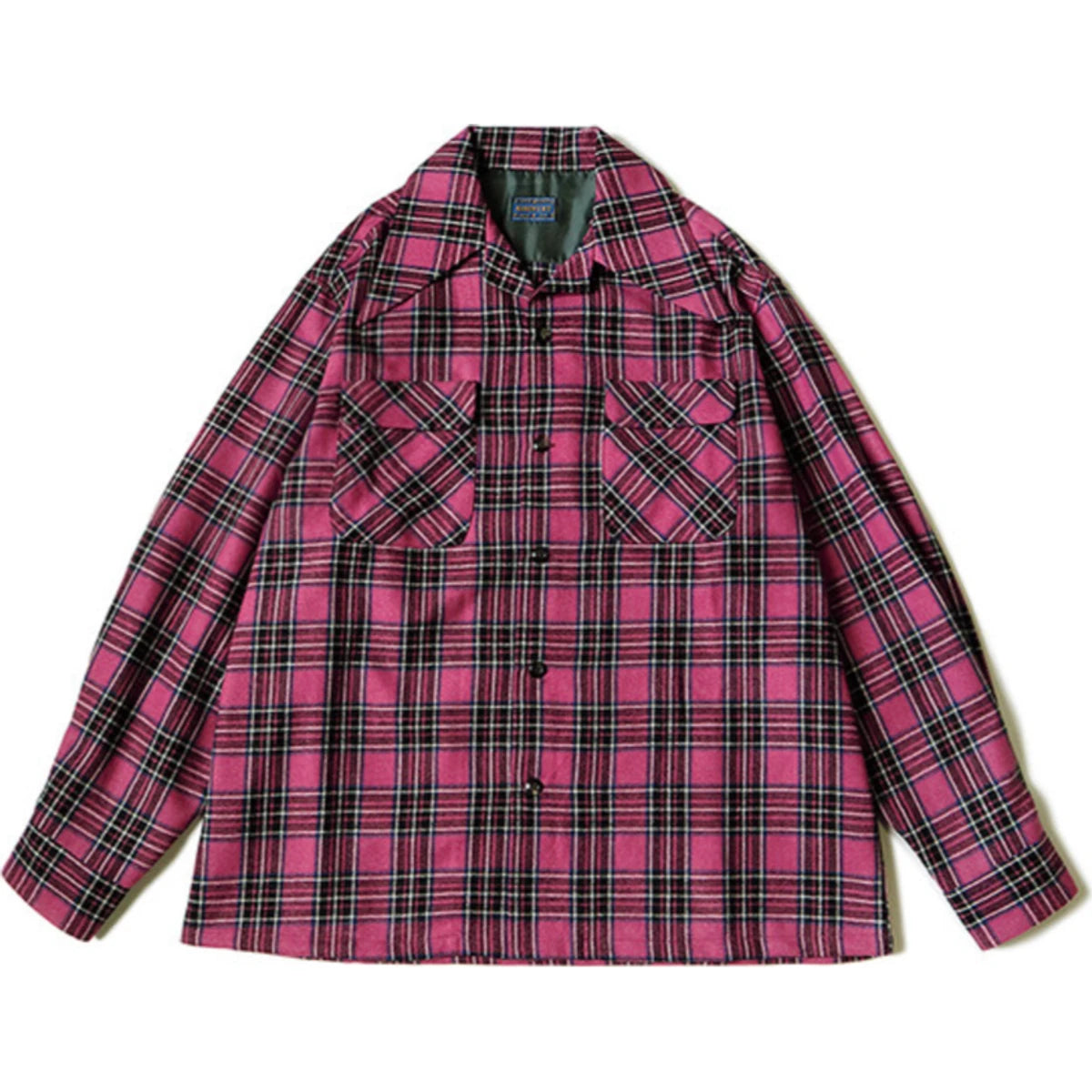 Kapital Wool Check Rangle Collar Board Shirt