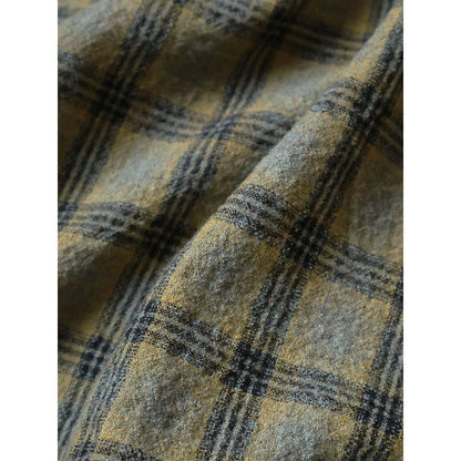 Kapital Wool Check Zip Up Friend Pocket Board Shirt