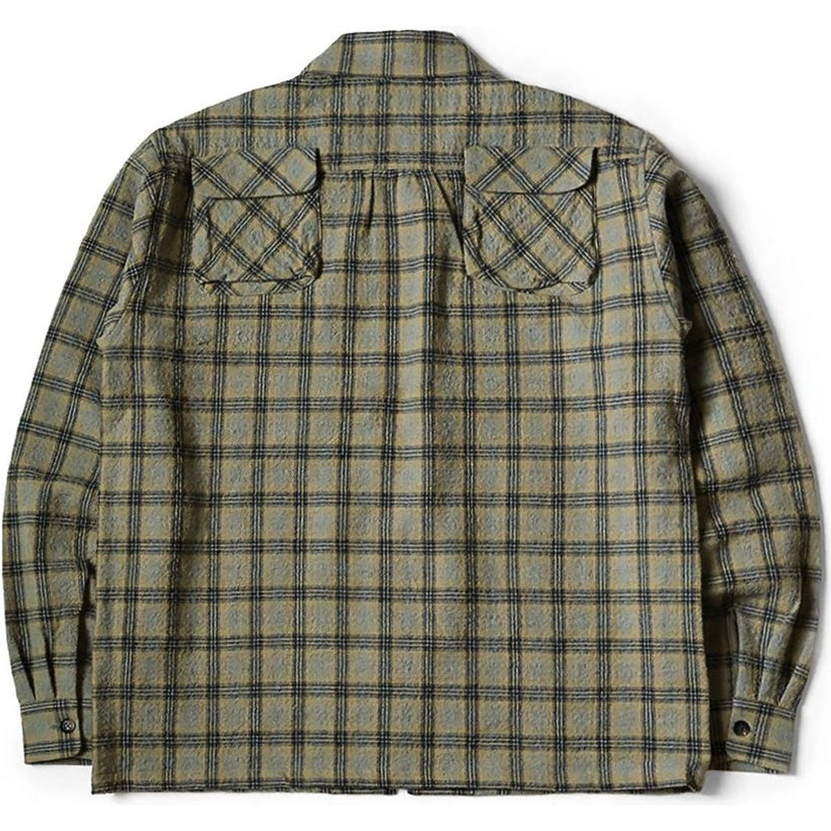 Kapital Wool Check Zip Up Friend Pocket Board Shirt