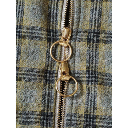 Kapital Wool Check Zip Up Friend Pocket Board Shirt